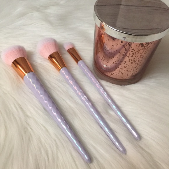 NEW Unicornesque MakeUp Brushes 3 piece set - Picture 5 of 8